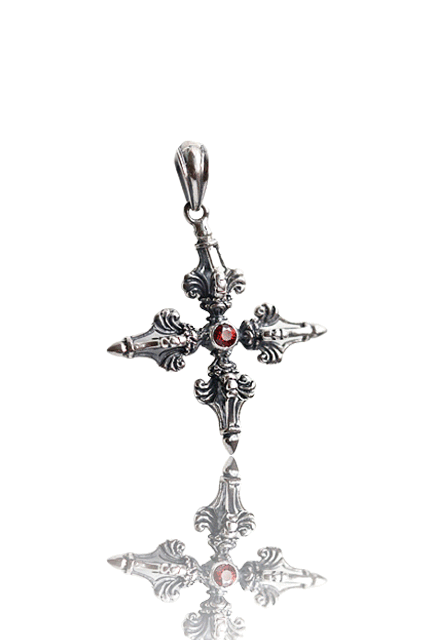Vajra Ruby Point Silver 925 Pendant Yunho Necklace
